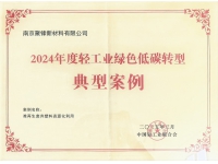 2024年度輕工業(yè)綠色低碳轉(zhuǎn)型典型案例